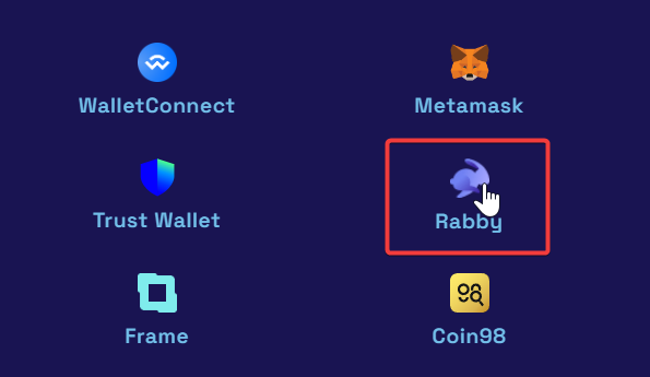 The wallet picker on the Space Bonus page