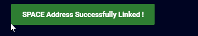 The confirmation message shown after validating the address change